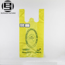 Bolsas plásticas biodegradables personalizadas de la camiseta